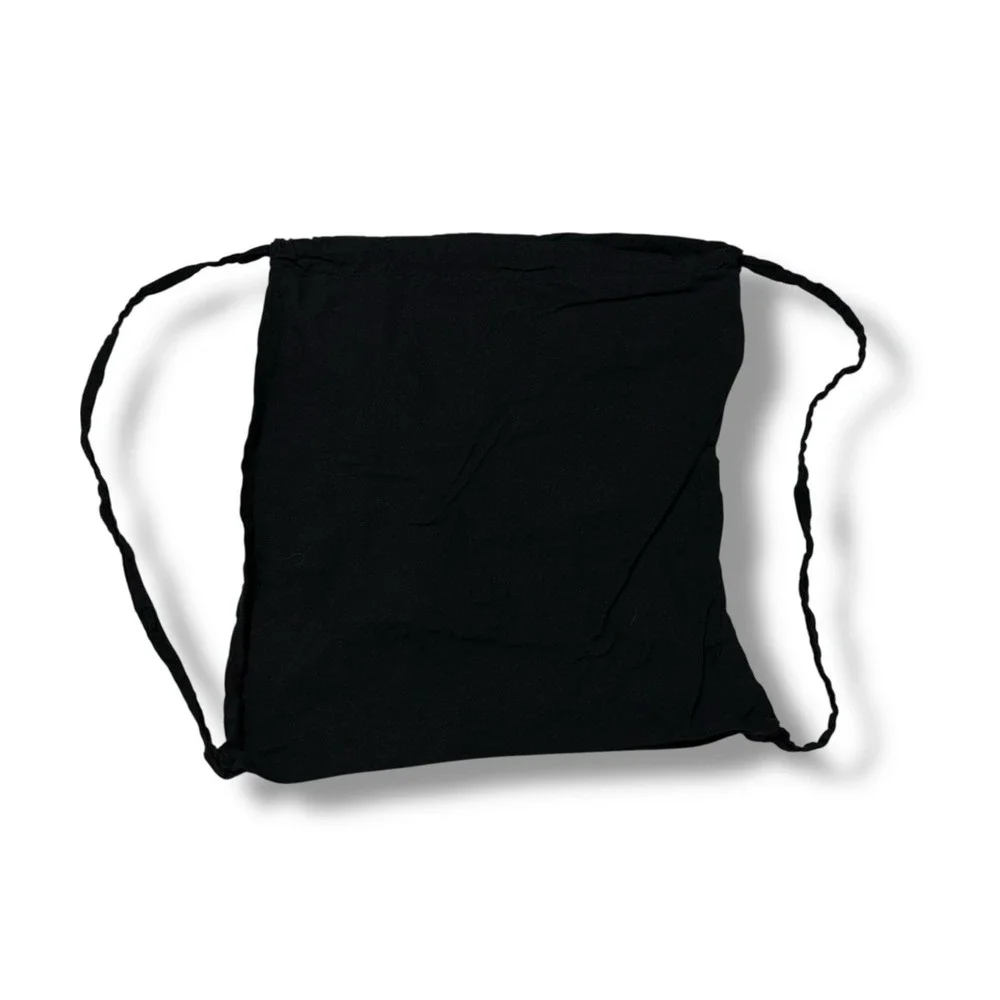 John‎ Varvatos Drawstring Cotton USA Black Men's Tote Backpack Dust Cover 13.5